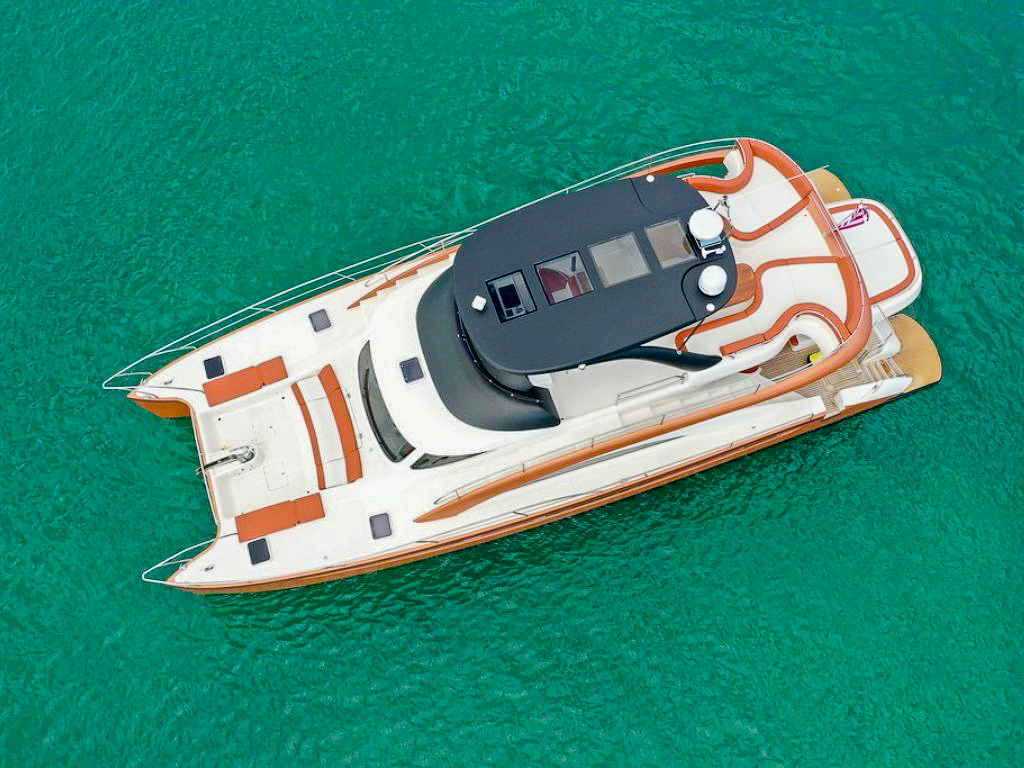 Water toys accessible from the 62 Power Cat yacht