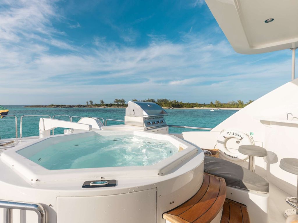 Aft deck of the 100 Hargrave with seating and ocean views