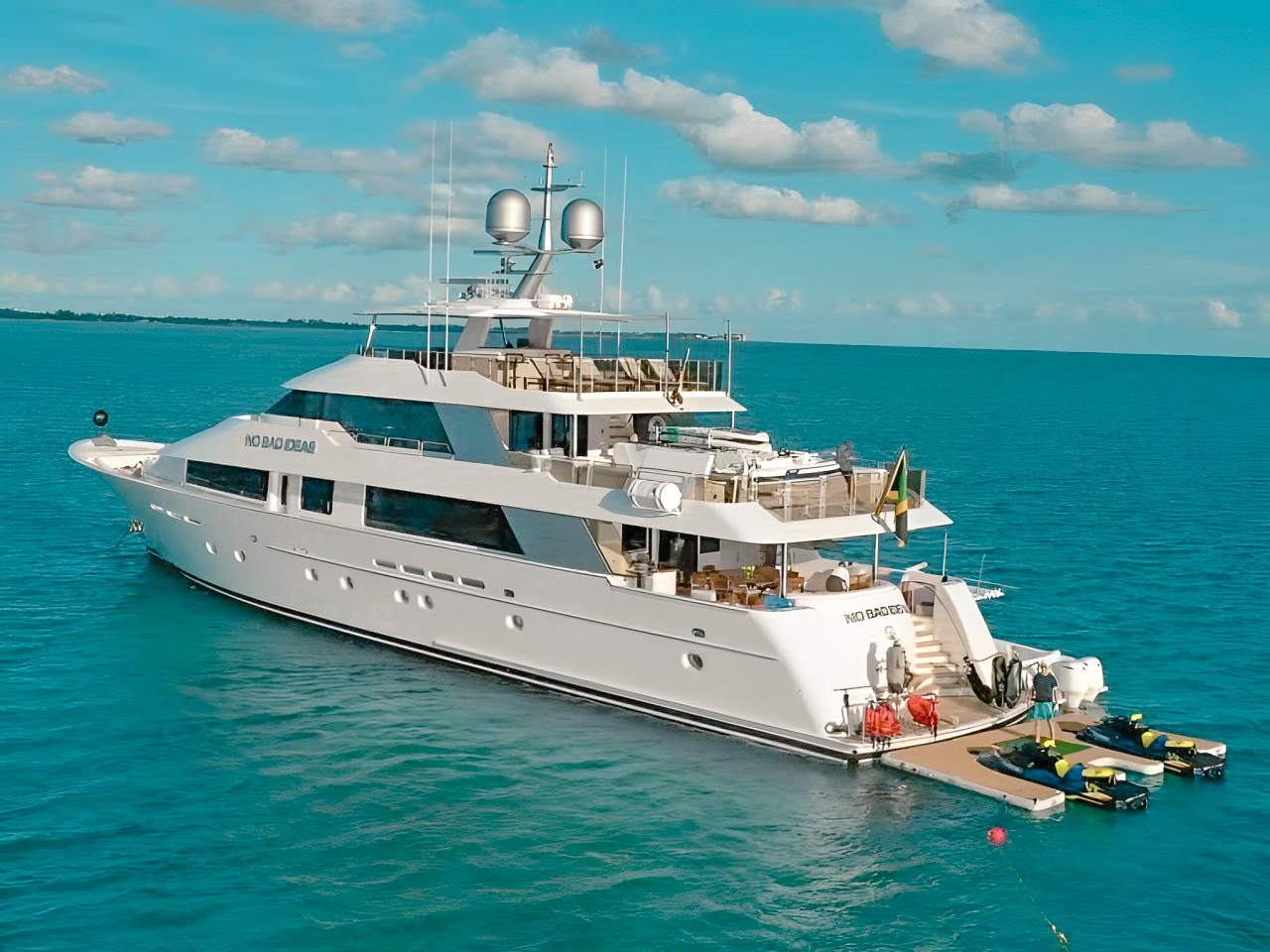 Exterior view of 130 Westport yacht in the ocean