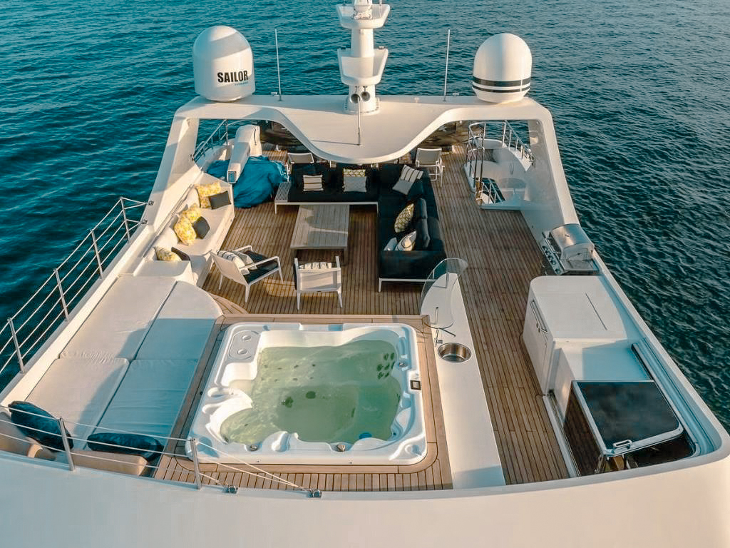 127 IAG yacht interior lounge area