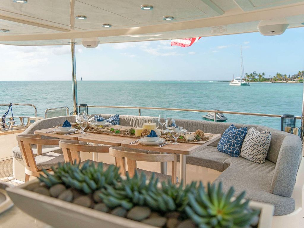 95 Princess Viking yacht tender being launched from the stern