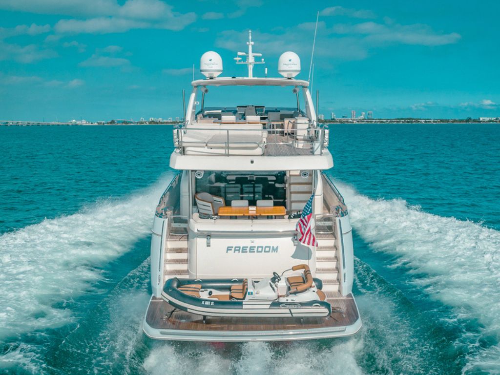 90 Princess yacht main deck with seating
