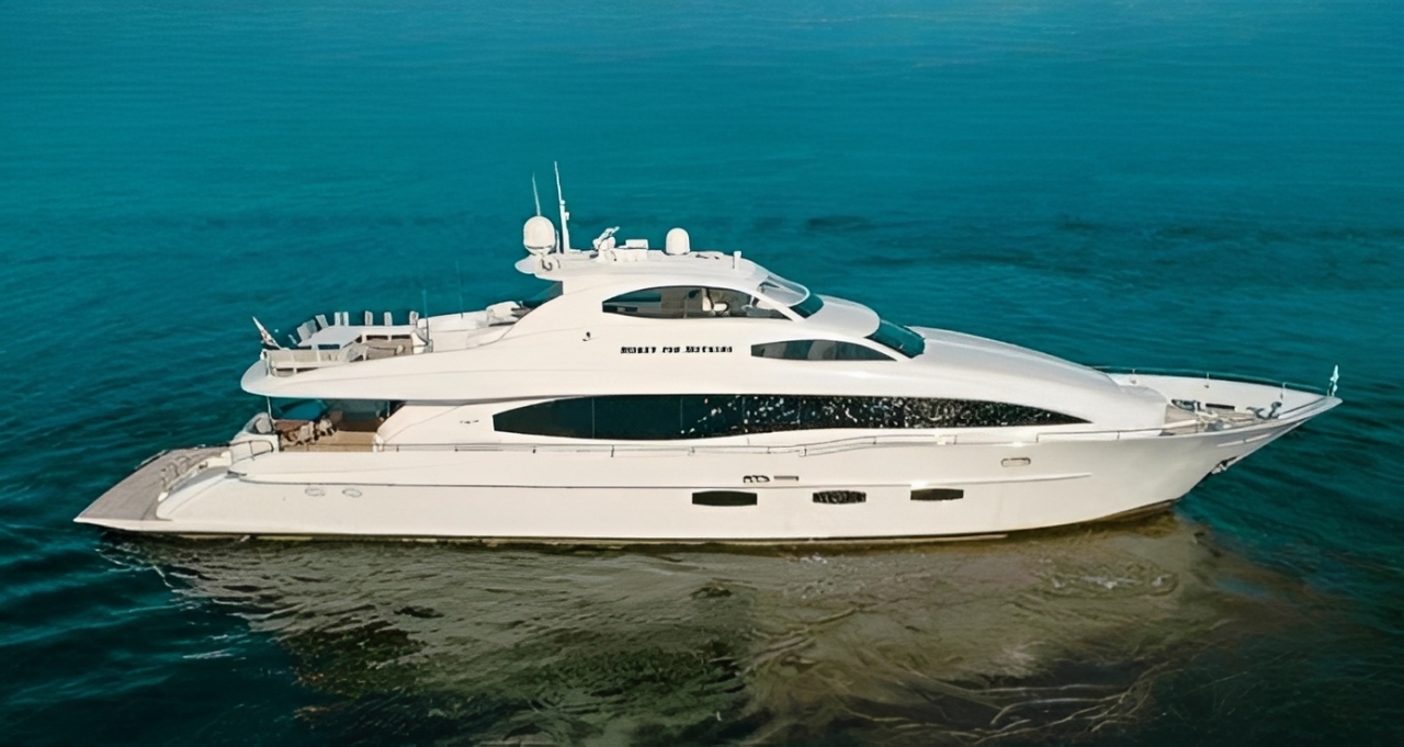 116 Lazzara motor yacht with beach club for Caribbean charter