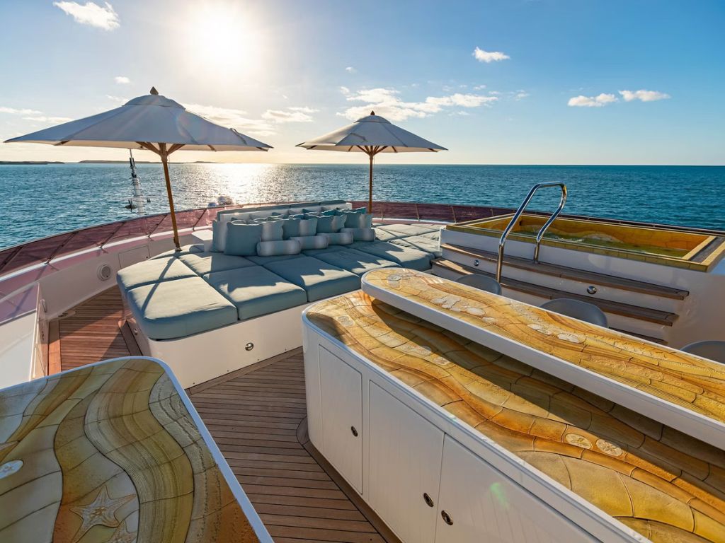 191 Trinity yacht luxurious cabin interior