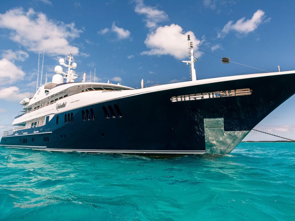 191 Trinity yacht deck with seating in The Bahamas
