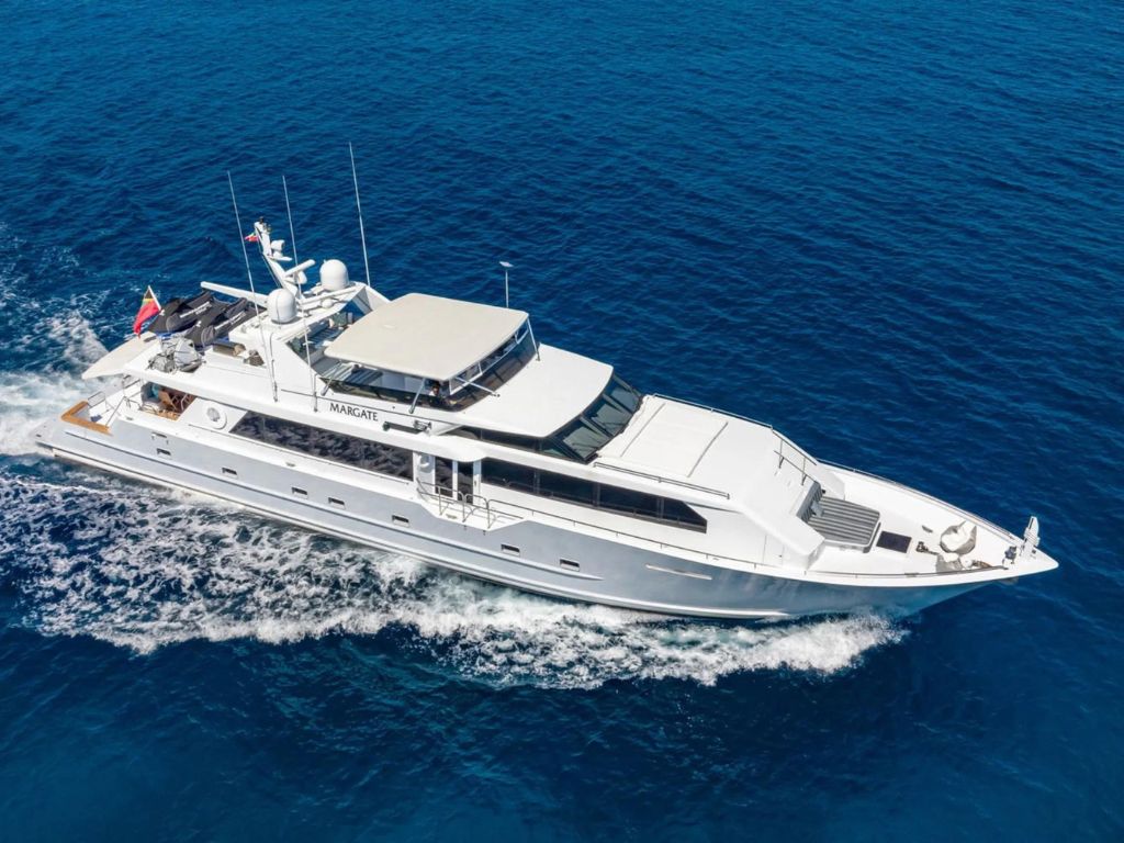 111 Broward yacht exterior deck seating area