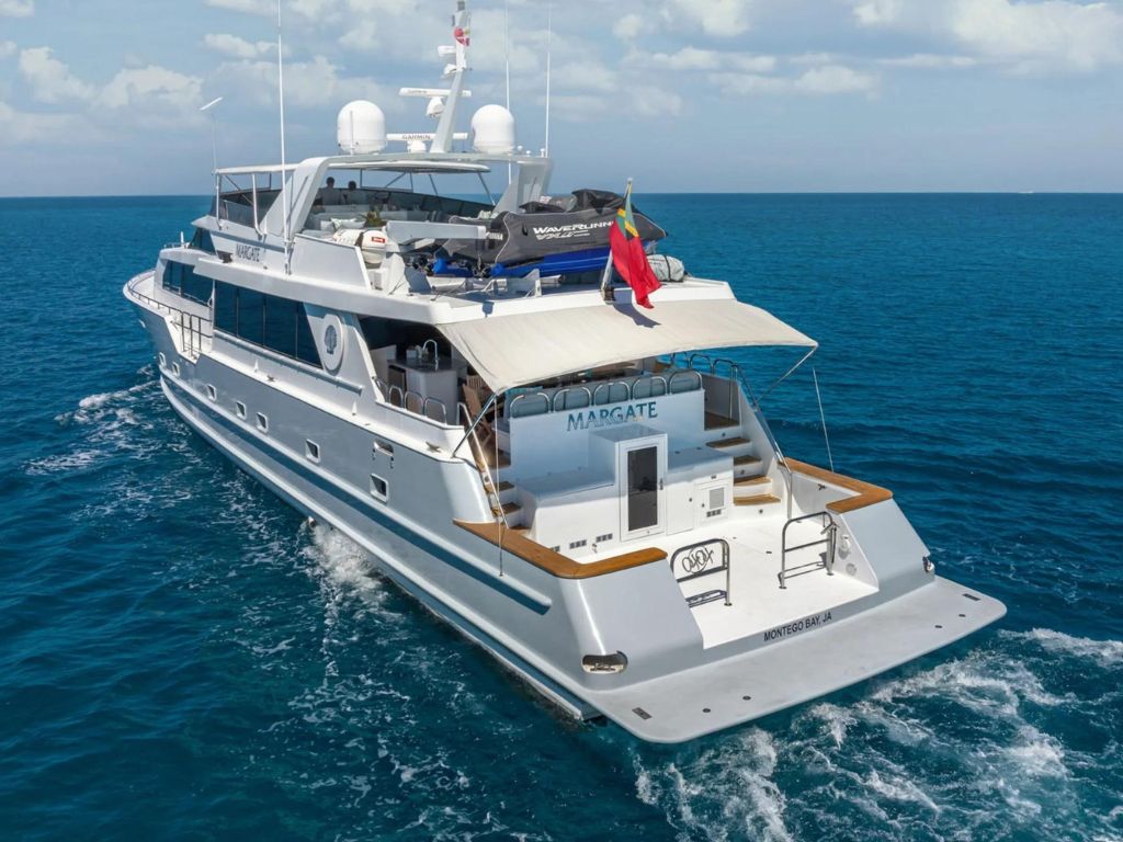 111 Broward yacht master cabin interior