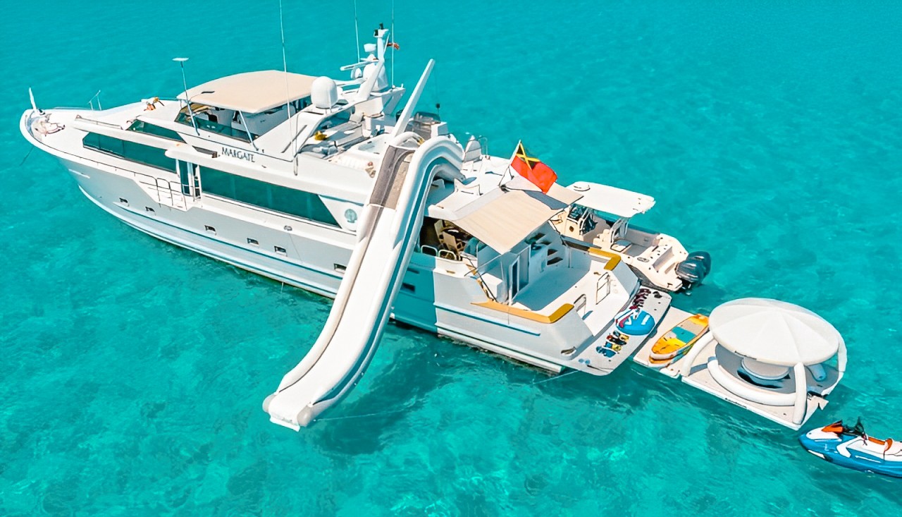 111 Broward classic American motor yacht for charter in The Bahamas