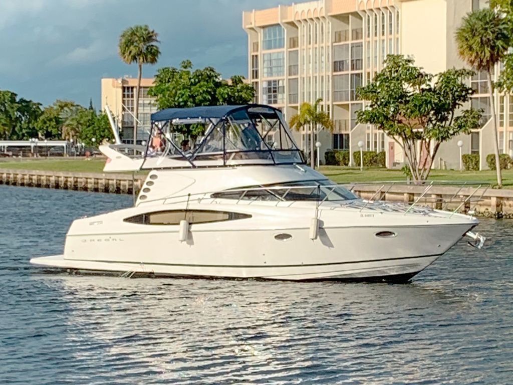 Spacious deck area of the 42 Regal yacht