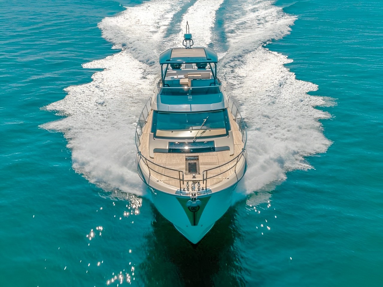 Another exterior shot of 62 Beneteau yacht from the rear