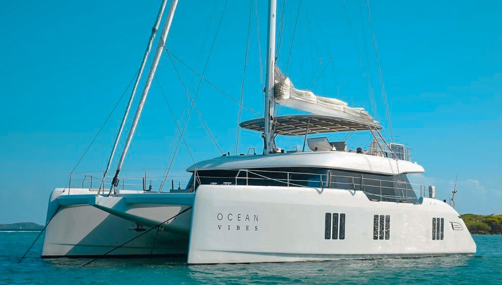 74 Sunreef catamaran available for crewed multi-day charter in the Caribbean