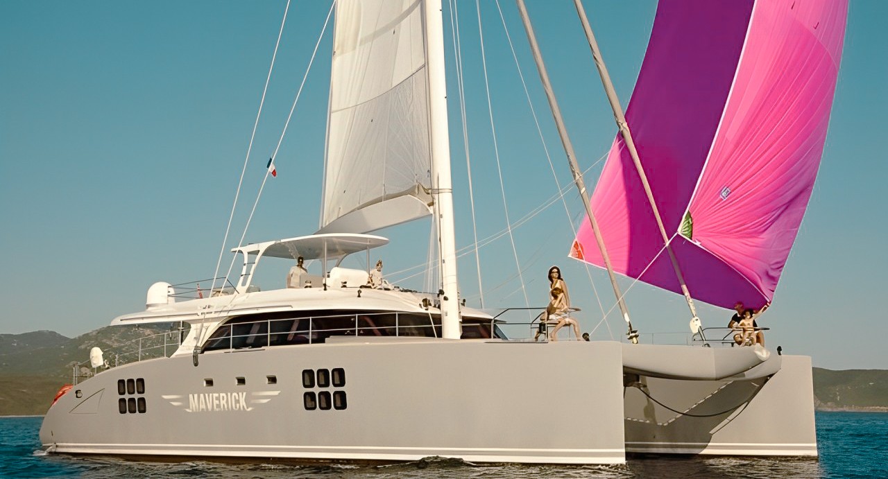 74 Sunreef II catamaran with water slide for a Caribbean crewed charter