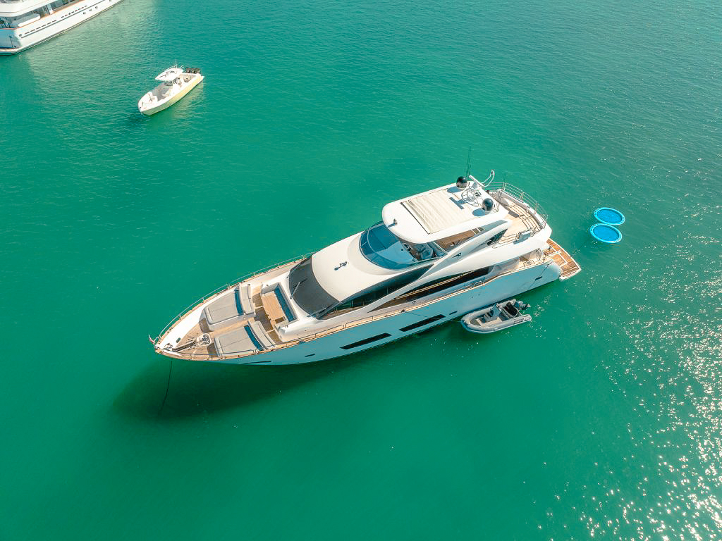92 Sunseeker yacht exterior deck