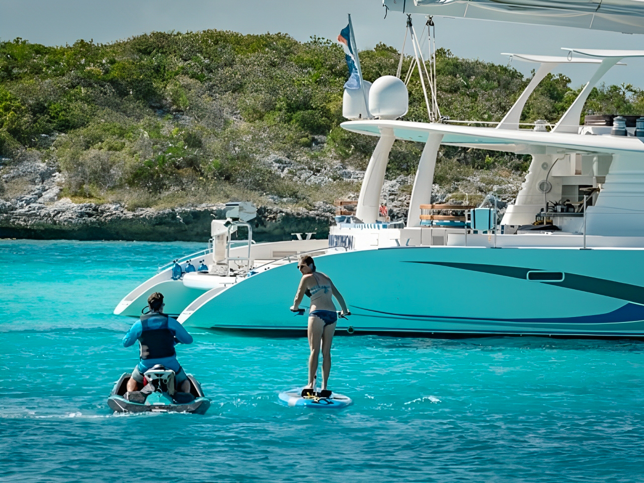 83 Prout yacht deck view with seating area