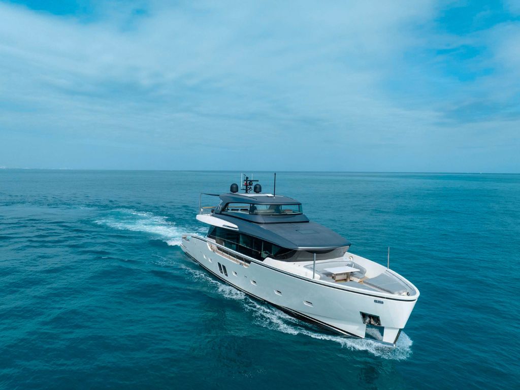San Lorenzo II yacht interior dining area