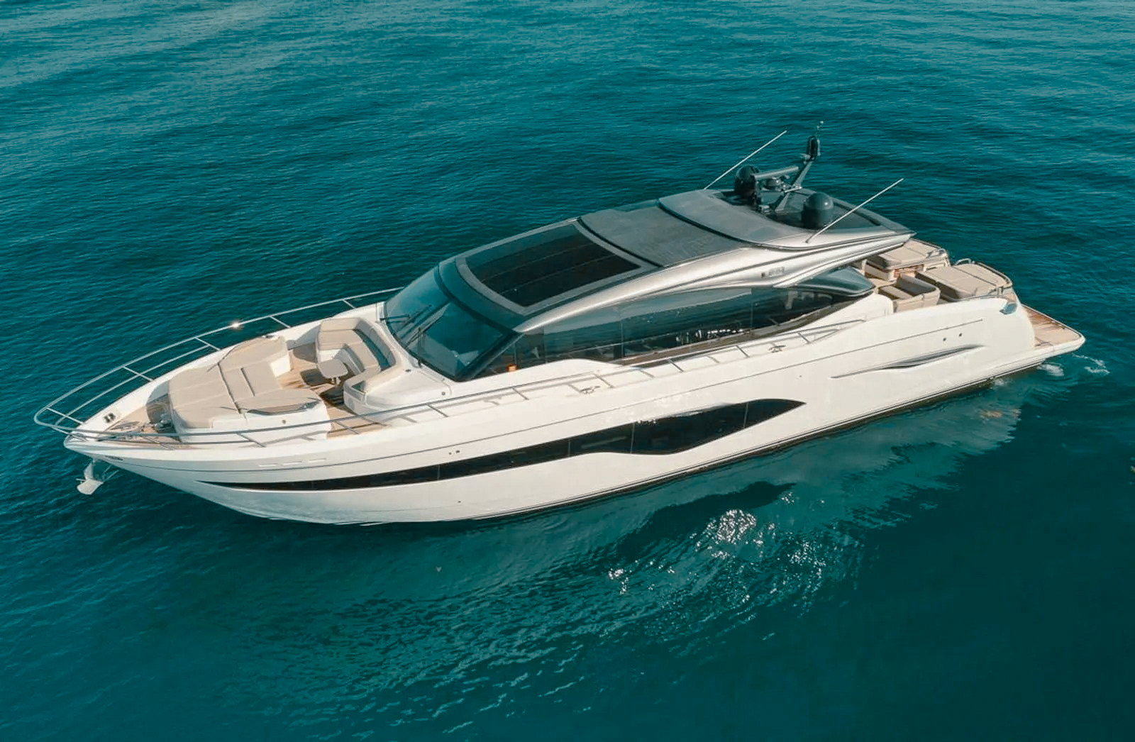 78 Princess fast motor yacht for charter in The Bahamas