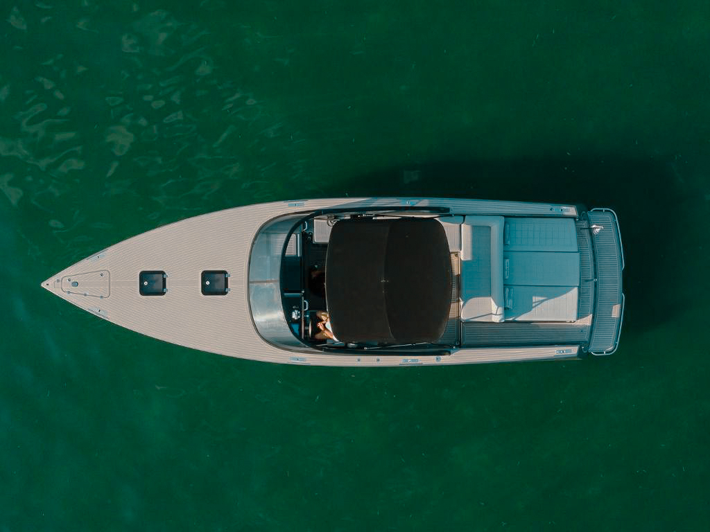 Relaxing deck space on the 40 Vandutch IV yacht