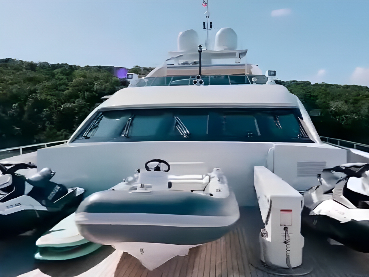 144ft Heesen yacht cruising serene blue waters of the Bahamas for exclusive charter.