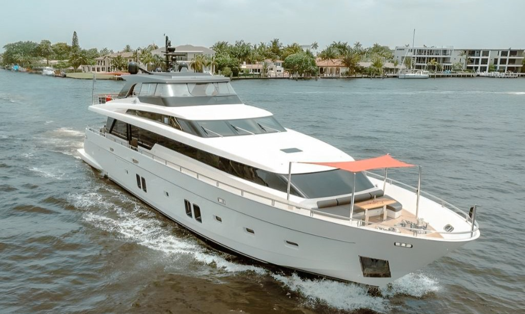 106 San Lorenzo superyacht for private multi-day charter in the Caribbean