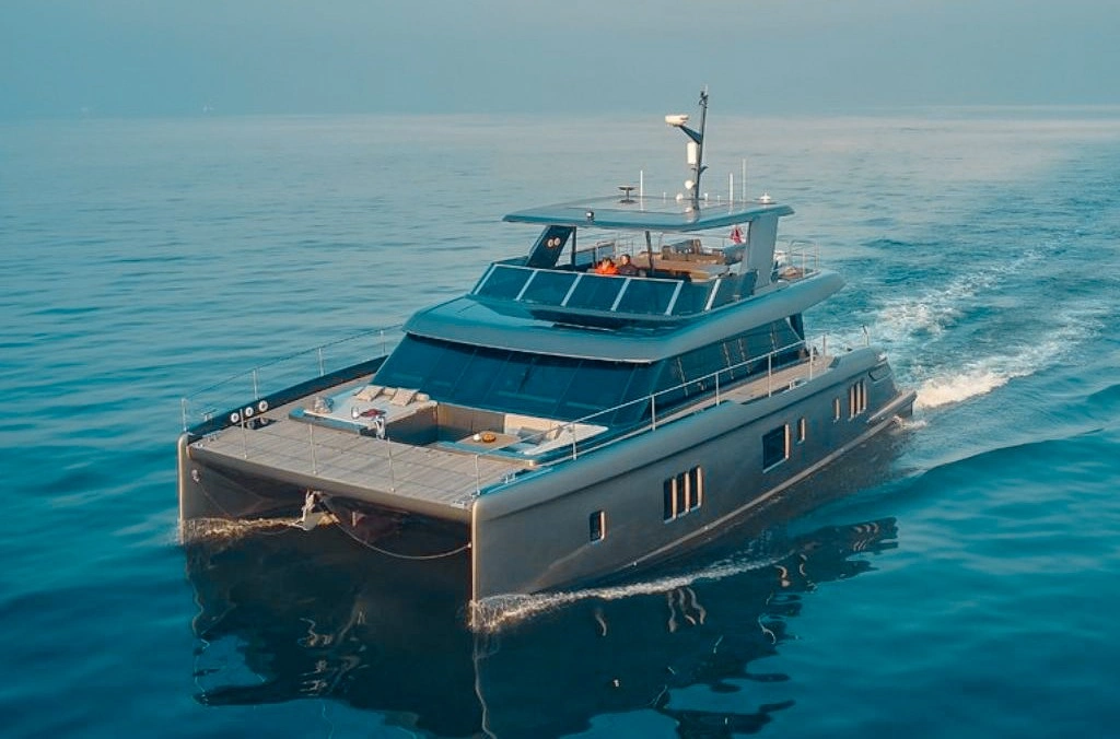 Luxurious 70ft Sunreef yacht available for private charter in Miami waters